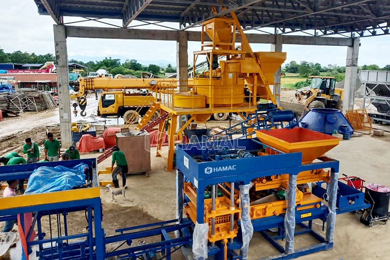 QT6-15 Hollow Block Machine works in the Philippines
