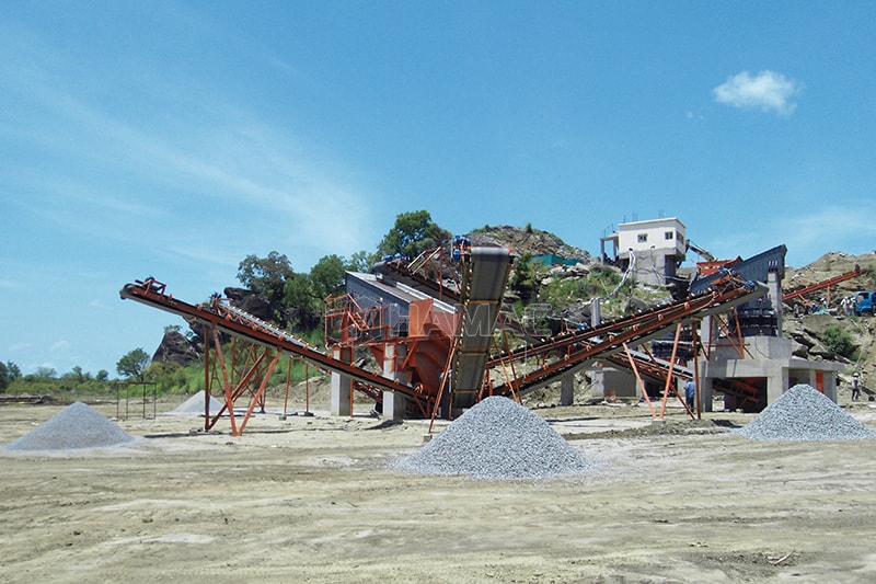 250tph stationary aggregate crushing and screening plant in South Sudan
