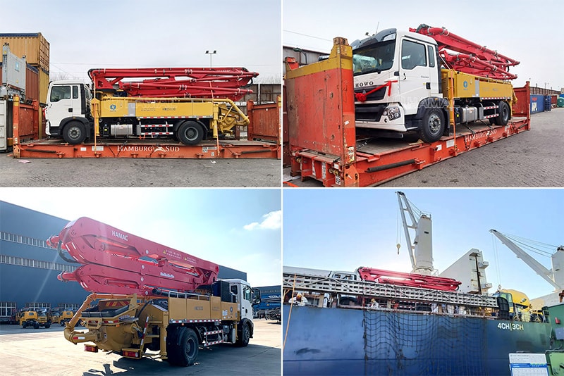Truck-mounted Concrete Boom Pump shipping pictures