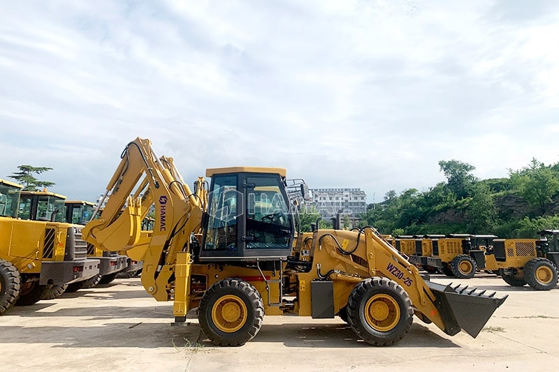 HZ30-25 backhoe loader with articulated chassis