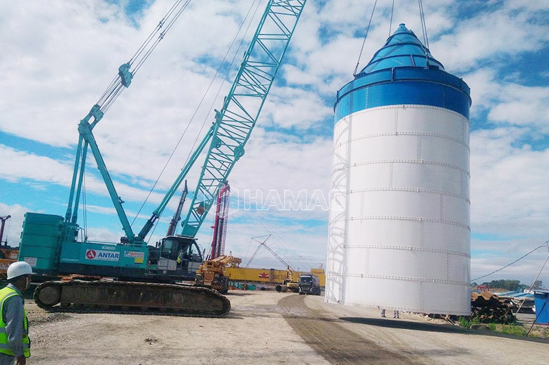 HAMAC manufactures different sizes and types of cement storage silos