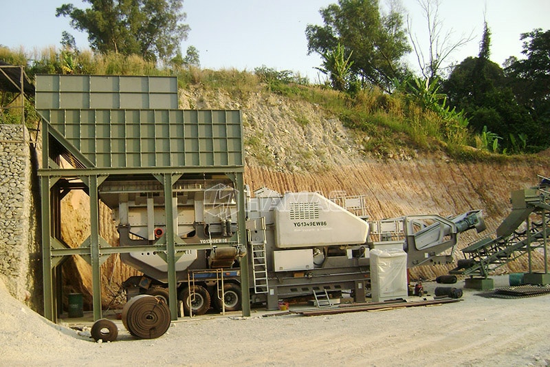 tire crushing plant