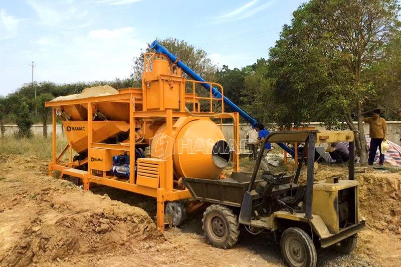 For what projects to use this portable concrete batch plant