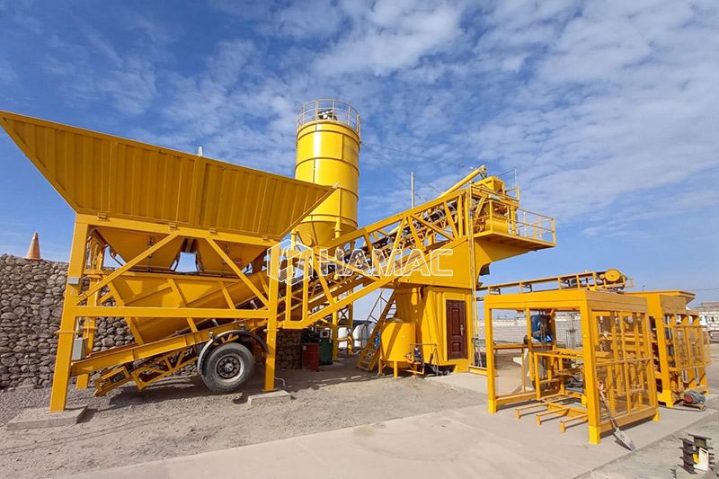 How does a mobile concrete batching plant work? 