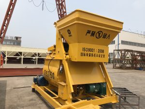 Twin shaft concrete mixer for sale in Peru