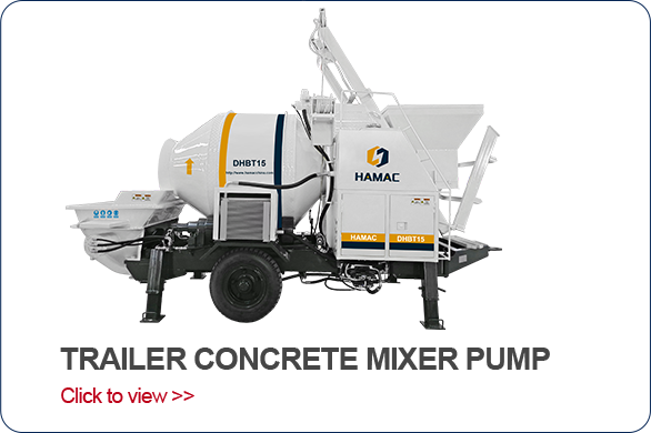 TRAILER CONCRETE MIXER PUMP