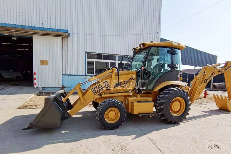 HZ40-28 backhoe loader with one-piece chassis