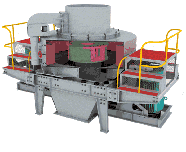 how does a vertical shaft impact crusher work?
