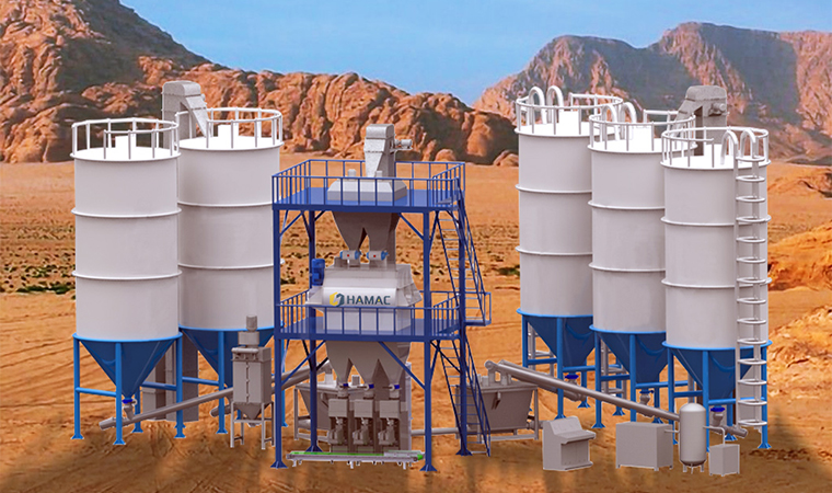 80 ton/h Dry Mortar Mixing Plant