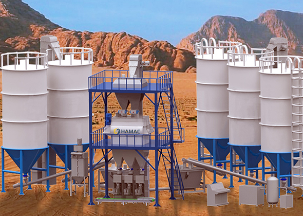 <b>80 ton/h Dry Mortar Mixing Plant</b>