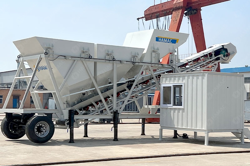 Dry batch concrete batching plant