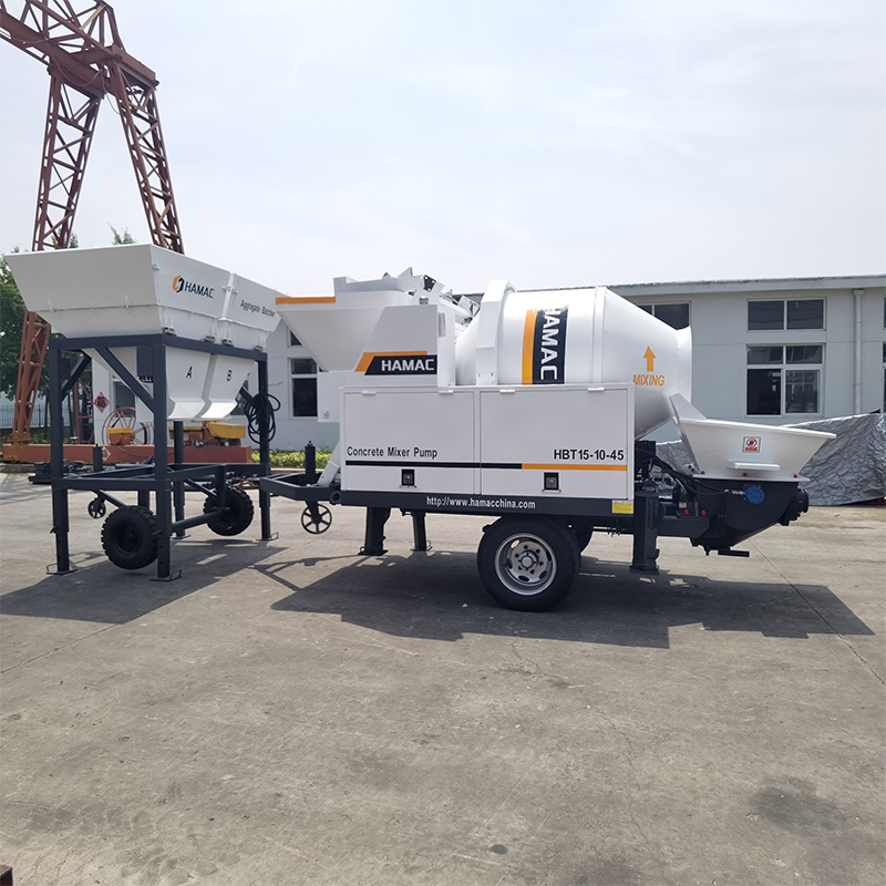 DHBT15 concrete mixer pump for small rural projects