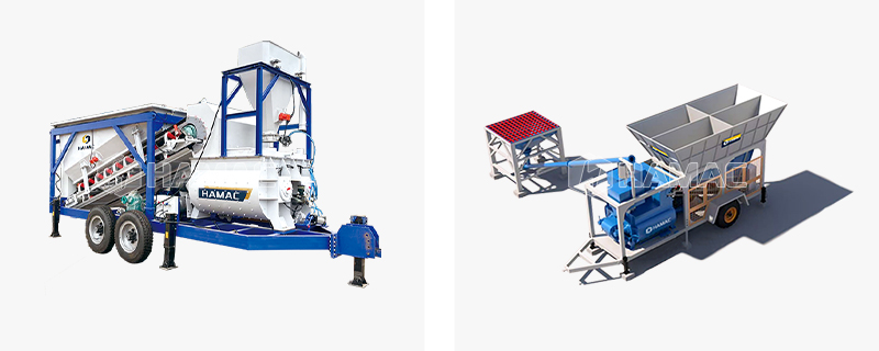 New designed portable concrete batch plant for sale
